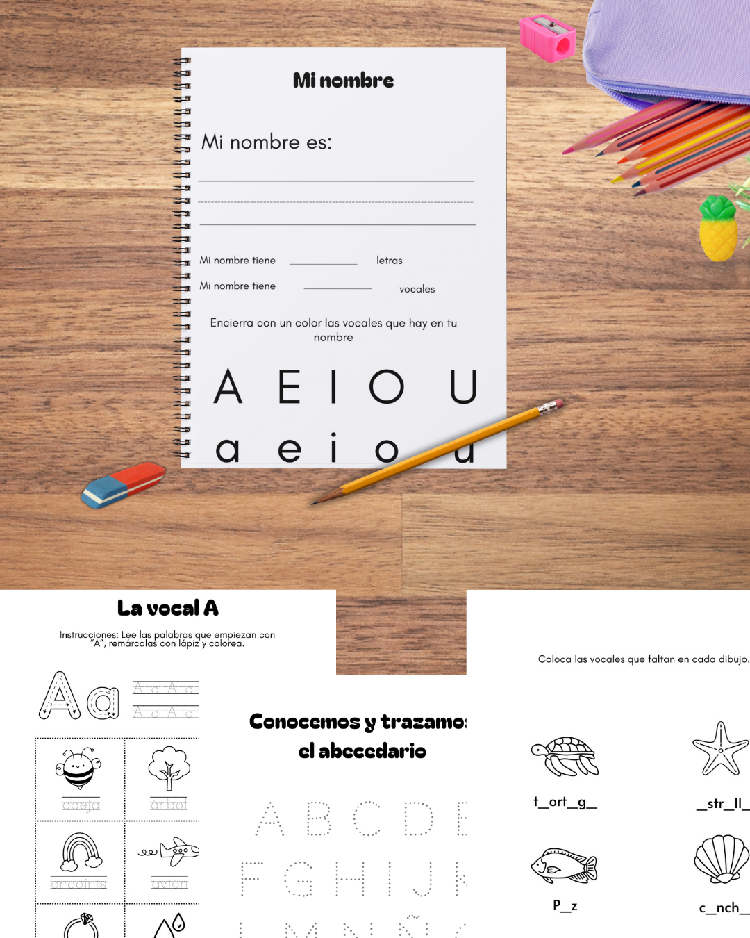 Conozco el Abecedario – Cuadernillo de actividades con vocales